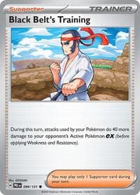 Black Belt's Training - SV: Prismatic Evolutions - Pokemon card