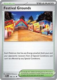 Festival Grounds - SV: Prismatic Evolutions - Pokemon card