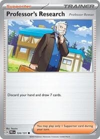 Professor's Research [Professor Rowan] - SV: Prismatic Evolutions - Pokemon card