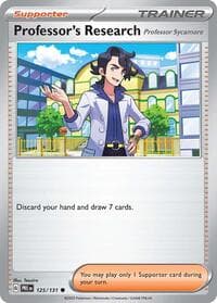 Professor's Research [Professor Sycamore] - SV: Prismatic Evolutions - Pokemon card