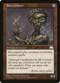Steel Golem - Weatherlight - Magic: The Gathering card
