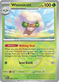 Whimsicott (Poke Ball Pattern) - SV: Prismatic Evolutions - Pokemon card