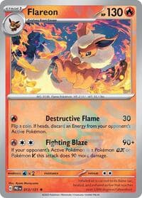 Flareon (Poke Ball Pattern) - SV: Prismatic Evolutions - Pokemon card