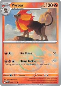Pyroar (Poke Ball Pattern) - SV: Prismatic Evolutions - Pokemon card