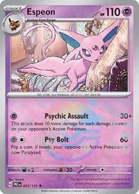 Espeon (Poke Ball Pattern) - SV: Prismatic Evolutions - Pokemon card