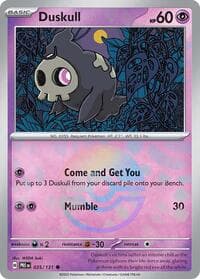 Duskull (Poke Ball Pattern) - SV: Prismatic Evolutions - Pokemon card