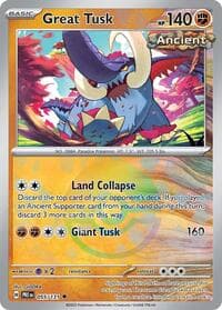 Great Tusk (Poke Ball Pattern) - SV: Prismatic Evolutions - Pokemon card
