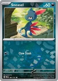 Sneasel (Poke Ball Pattern) - SV: Prismatic Evolutions - Pokemon card