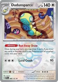 Dudunsparce (Poke Ball Pattern) - SV: Prismatic Evolutions - Pokemon card