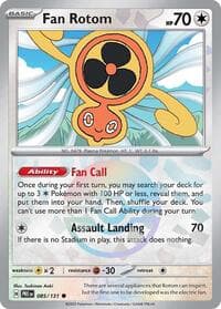 Fan Rotom (Poke Ball Pattern) - SV: Prismatic Evolutions - Pokemon card