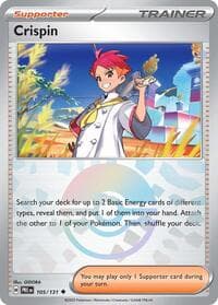 Crispin - 105/131 (Poke Ball Pattern) - SV: Prismatic Evolutions - Pokemon card