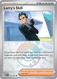 Larry's Skill - 115/131 (Poke Ball Pattern) - SV: Prismatic Evolutions - Pokemon card