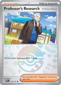Professor's Research [Professor Rowan] (Poke Ball Pattern) - SV: Prismatic Evolutions - Pokemon card