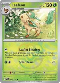 Leafeon (Master Ball Pattern) - SV: Prismatic Evolutions - Pokemon card