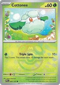 Cottonee (Master Ball Pattern) - SV: Prismatic Evolutions - Pokemon card