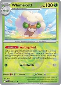 Whimsicott (Master Ball Pattern) - SV: Prismatic Evolutions - Pokemon card