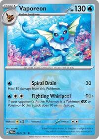 Vaporeon (Master Ball Pattern) - SV: Prismatic Evolutions - Pokemon card