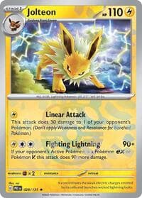 Jolteon (Master Ball Pattern) - SV: Prismatic Evolutions - Pokemon card