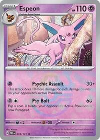 Espeon (Master Ball Pattern) - SV: Prismatic Evolutions - Pokemon card