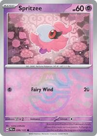 Spritzee (Master Ball Pattern) - SV: Prismatic Evolutions - Pokemon card