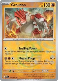Groudon (Master Ball Pattern) - SV: Prismatic Evolutions - Pokemon card