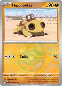 Hippopotas (Master Ball Pattern) - SV: Prismatic Evolutions - Pokemon card
