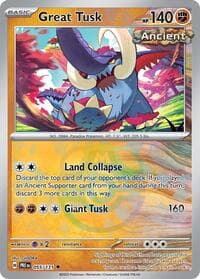 Great Tusk (Master Ball Pattern) - SV: Prismatic Evolutions - Pokemon card