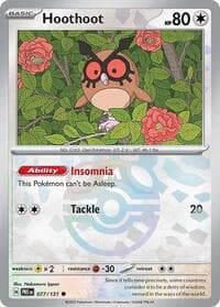 Hoothoot (Master Ball Pattern) - SV: Prismatic Evolutions - Pokemon card