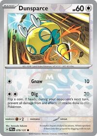 Dunsparce (Master Ball Pattern) - SV: Prismatic Evolutions - Pokemon card