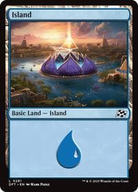 Island (0281) - Aetherdrift - Magic: The Gathering card