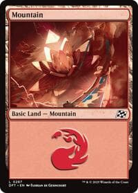 Mountain (0287) - Aetherdrift - Magic: The Gathering card