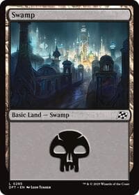 Swamp (0285) - Aetherdrift - Magic: The Gathering card