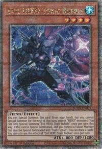 Evil HERO Toxic Bubble (Quarter Century Secret Rare) - Supreme Darkness - YuGiOh card