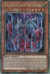 Evil HERO Dead-End Prison (Quarter Century Secret Rare) - Supreme Darkness - YuGiOh card