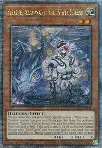 Elzette, Azamina of the White Forest (Quarter Century Secret Rare) - Supreme Darkness - YuGiOh card