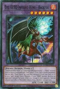 Evil HERO Inferno Wing - Backfire - Supreme Darkness - YuGiOh card