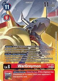 WarGreymon (Omnimon Binder Set) - Secret Crisis - Digimon Card Game card