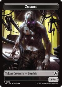 Zombie (0011) // Zombie (0012) Double-Sided Token - Innistrad Remastered - Magic: The Gathering card