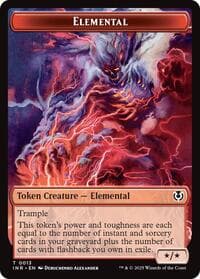 Elemental // Human (0014) Double-Sided Token - Innistrad Remastered - Magic: The Gathering card