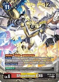 Shoutmon EX6 (Alternate Art) - Release Special Booster 2.5 - Digimon Card Game card