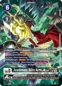 Justimon: Blitz Arm ACE (Alternate Art) - Release Special Booster 2.5 - Digimon Card Game card