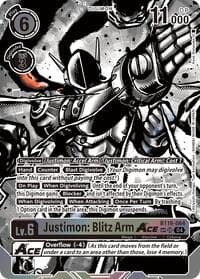 Justimon: Blitz Arm ACE (Textured) - Release Special Booster 2.5 - Digimon Card Game card