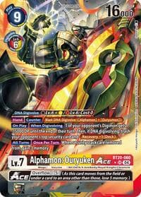 Alphamon: Ouryuken ACE (Alternate Art) - Release Special Booster 2.5 - Digimon Card Game card