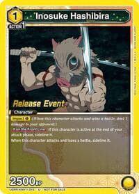 Inosuke Hashibira (015) - UE05BT: Demon Slayer: Kimetsu no Yaiba Release Event Cards - Union Arena card