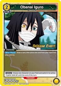 Obanai Iguro (017) - UE05BT: Demon Slayer: Kimetsu no Yaiba Release Event Cards - Union Arena card