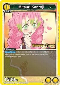 Mitsuri Kanroji (019) - UE05BT: Demon Slayer: Kimetsu no Yaiba Release Event Cards - Union Arena card
