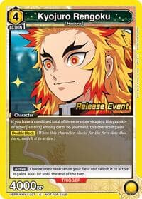 Kyojuro Rengoku (027) - UE05BT: Demon Slayer: Kimetsu no Yaiba Release Event Cards - Union Arena card
