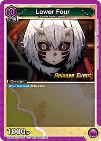 Lower Four - UE05BT: Demon Slayer: Kimetsu no Yaiba Release Event Cards - Union Arena card