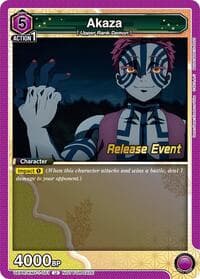 Akaza (051) - UE05BT: Demon Slayer: Kimetsu no Yaiba Release Event Cards - Union Arena card