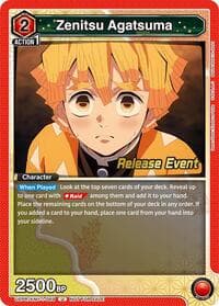 Zenitsu Agatsuma (069) - UE05BT: Demon Slayer: Kimetsu no Yaiba Release Event Cards - Union Arena card